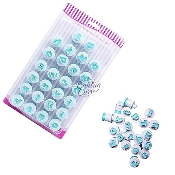 "Lowercase Alphabet Easy Push Cutter – A–Z Fondant & Cookie Letter Press Set"