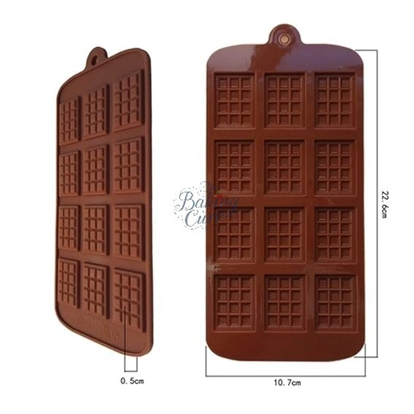 The Baking Curv Mini Chocolate Bar Silicone Mould – Non-Stick, Flexible & Reusable Silicone Tray for Chocolate, Candy, Jelly & More