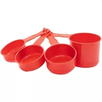 The Baking Curv Eco Measuring Cups Set – 4pcs Plastic Measuring Set for Baking & Cooking