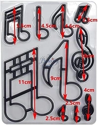 Music Silhouette Cookie Cutter 