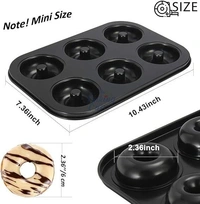 TheBakingCurv Aluminium Donut Tray 6 Cavity | Non-Stick Mould for Perfect Donuts , Cupcakes & Medu Vada 
