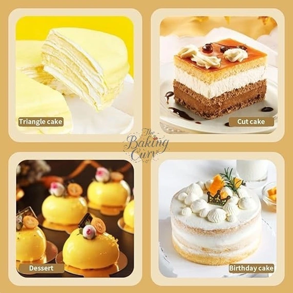  The Baking Curv Square Pastry Base – Ready-to-Bake Puff Pastry Sheet for Tarts, Pies & Snacks - Pack of 25