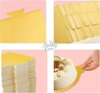  The Baking Curv Square Pastry Base – Ready-to-Bake Puff Pastry Sheet for Tarts, Pies & Snacks - Pack of 25