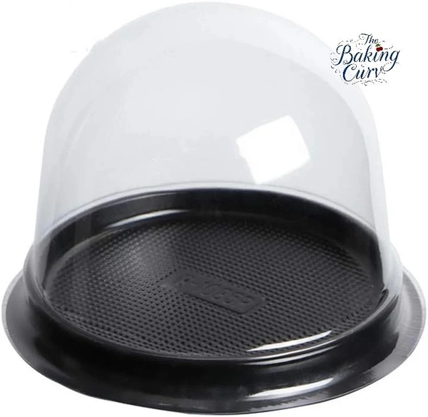 The Baking Curv Large Plastic Dome – Ideal for Muffins, Cupcakes & Pastries (10x9cm) - Pack Of 25
