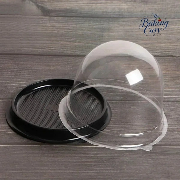 The Baking Curv Large Plastic Dome – Ideal for Muffins, Cupcakes & Pastries (10x9cm) - Pack Of 25