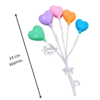 "Plastic Heart Cake Topper – Romantic Decoration for Cakes & Desserts"