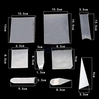 The Baking Curv Transparent Plastic OHP Sheet – (Set of 9) for Chocolate Garnish, Cake Decoration & Craft Work