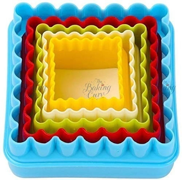 The Baking Curv Plastic Square Cookie Cutter Cupcake Cookie Cutter Cake Mold Biscuit Fondant