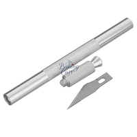 The Baking Curv Precision Craft Knife – Sharp Detailing Cutter for Fondant, Stencils, Detail Pen Knife With 5 Interchangeable Sharp Blades