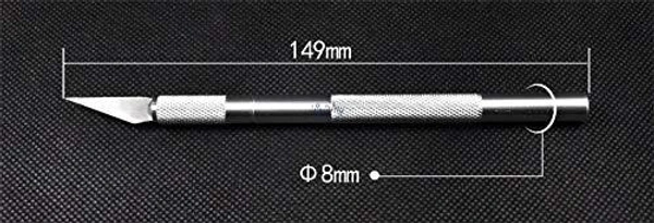 The Baking Curv Precision Craft Knife – Sharp Detailing Cutter for Fondant, Stencils, Detail Pen Knife With 5 Interchangeable Sharp Blades