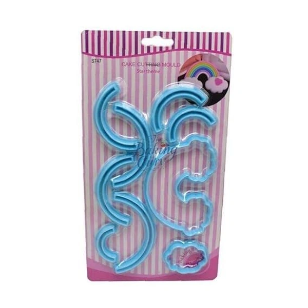 "Rainbow Cookie Cutter – Durable Plastic Mold for Cookies, Fondant & Crafts"