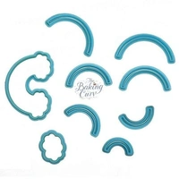 "Rainbow Cookie Cutter – Durable Plastic Mold for Cookies, Fondant & Crafts"