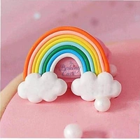 "Rainbow Cookie Cutter – Durable Plastic Mold for Cookies, Fondant & Crafts"