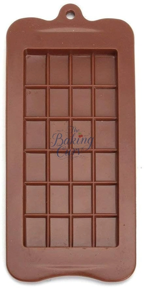 The Baking Curv Rectangular Shaped Chocolate Bar Silicone Mould – Non-Stick, Flexible & Reusable Silicone Tray for Chocolate, Candy, Jelly & More