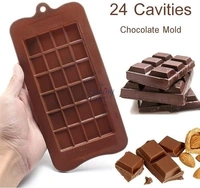 The Baking Curv Rectangular Shaped Chocolate Bar Silicone Mould – Non-Stick, Flexible & Reusable Silicone Tray for Chocolate, Candy, Jelly & More