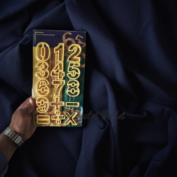 The Baking Curv Yellow Number Cutter Set – Fondant & Cookie Cutters for Cake Decorating and Birthday Themes