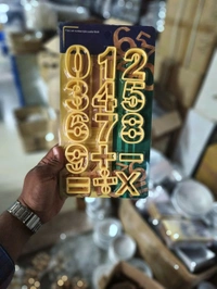 The Baking Curv Yellow Number Cutter Set – Fondant & Cookie Cutters for Cake Decorating and Birthday Themes