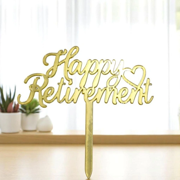 Happy Retirement Cake Topper