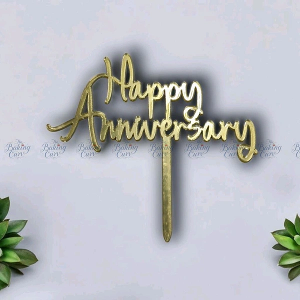 Happy Anniversary Cake Topper