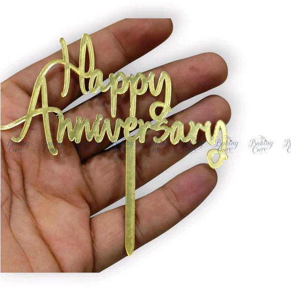 Happy Anniversary Cake Topper