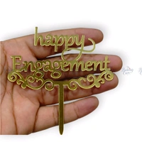 Happy Engagement Cake Topper