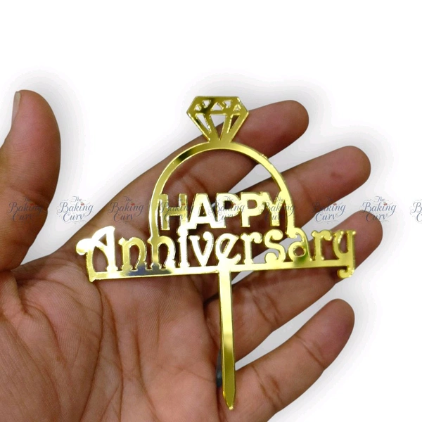 Happy Anniversary Cake Topper