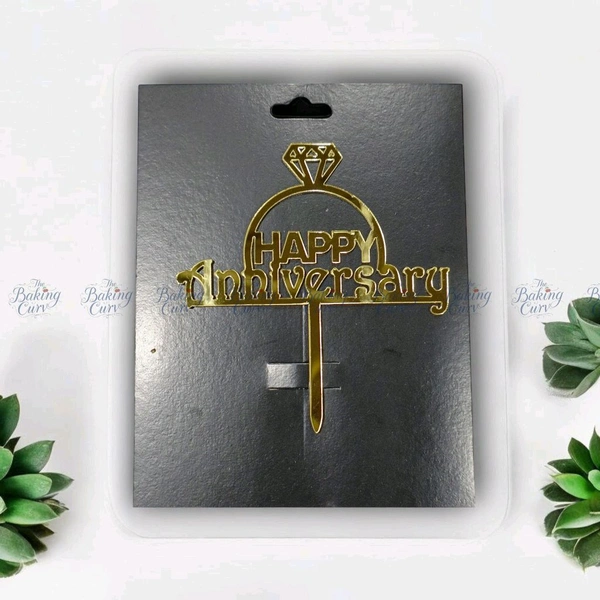 Happy Anniversary Cake Topper