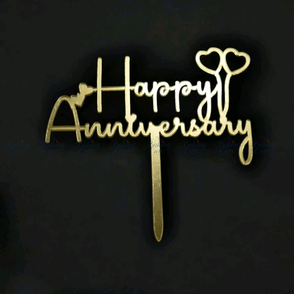 Happy Anniversary Cake Topper
