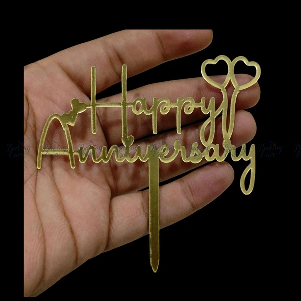 Happy Anniversary Cake Topper