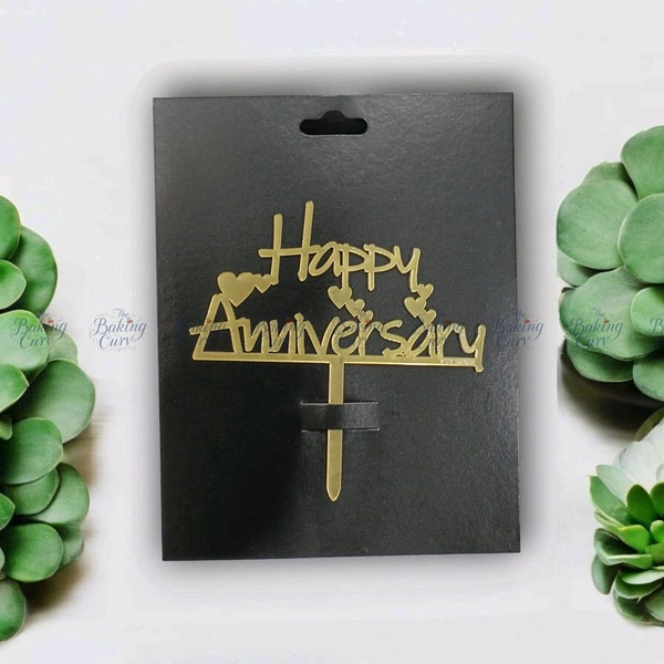 Happy Anniversary Cake Topper