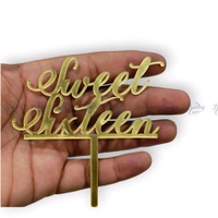 Sweet 16 Cake Topper 