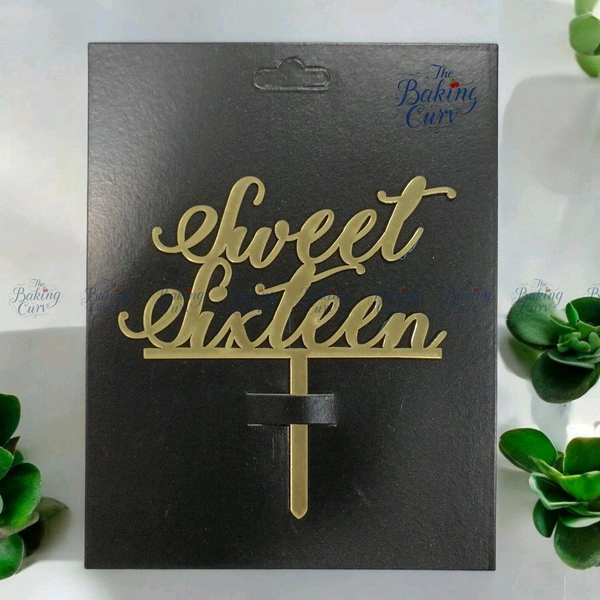 Sweet 16 Cake Topper 