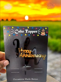 Happy Anniversary Cake Topper