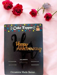 Happy Anniversary Cake Topper