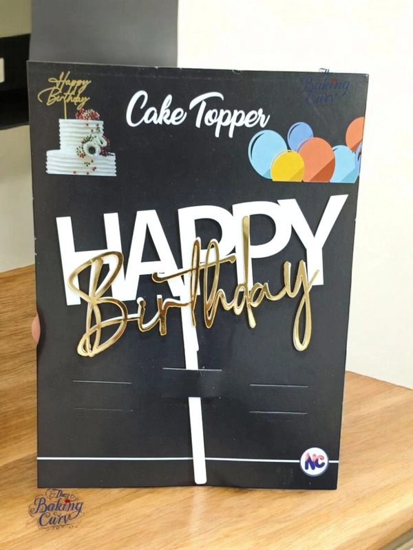 Happy Birthday Cake Topper