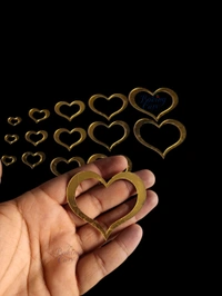 Heart Shape Acrylic Cutout Cake Topper (Pack Of 15) 