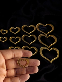 Heart Shape Acrylic Cutout Cake Topper (Pack Of 15) 