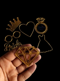 Bride To Be Cutout Cake Topper