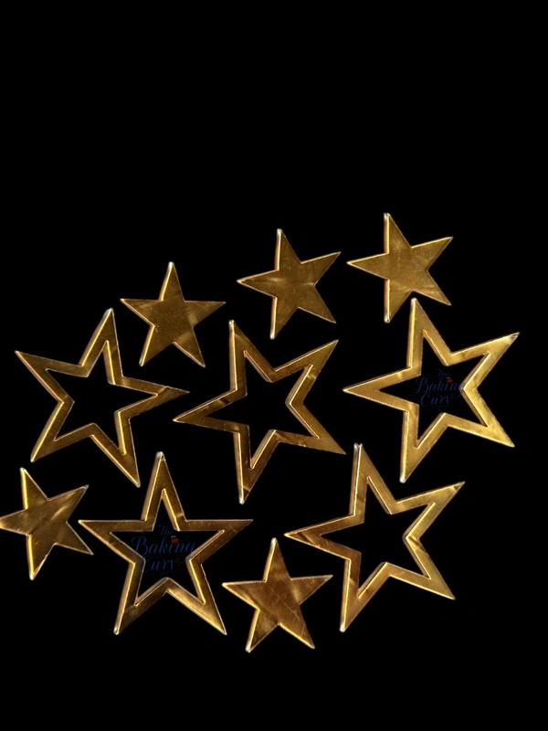 Star Shape Cutout Cake Topper