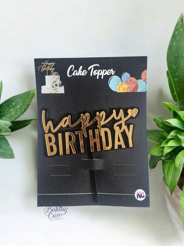 Happy Birthday Cake Topper