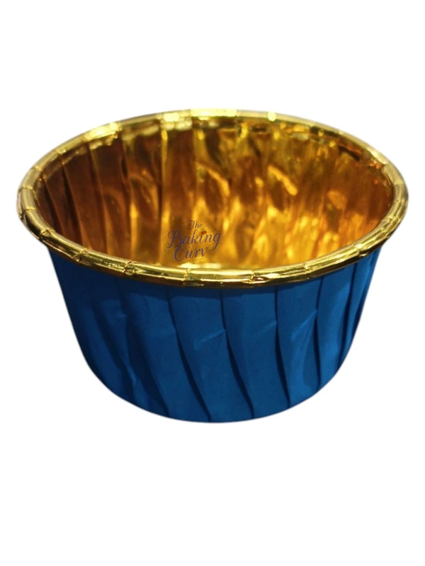 Muffin Cup with Lid (6040) (Pack of 100) - 60x40mm, Blue