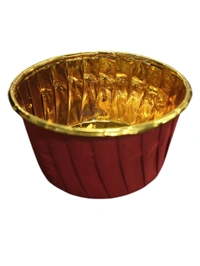 Muffin Cup with Lid (6040) (Pack of 100) - 60x40mm, Red