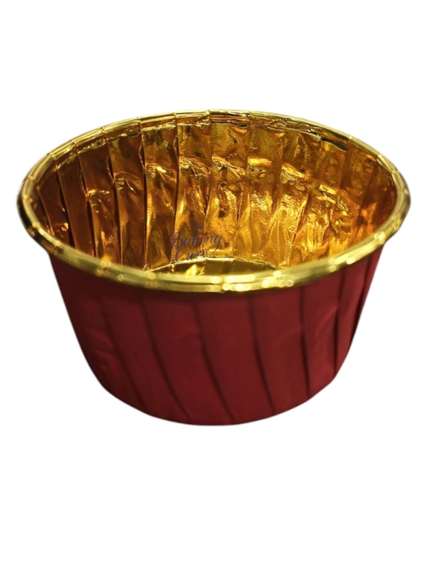 Muffin Cup with Lid (6040) (Pack of 100) - 60x40mm, Red