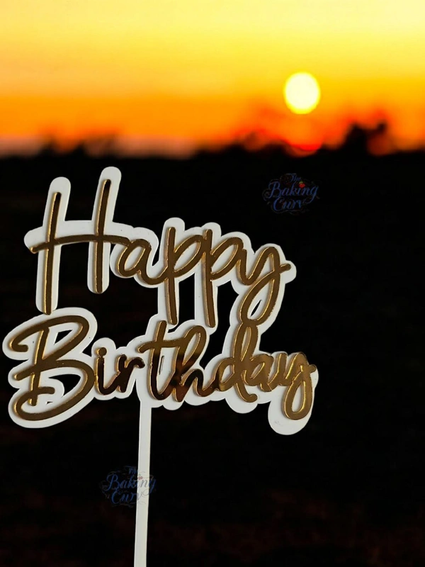 Happy Birthday Cake Topper