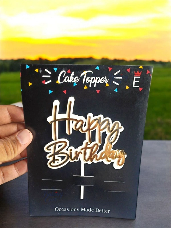 Happy Birthday Cake Topper