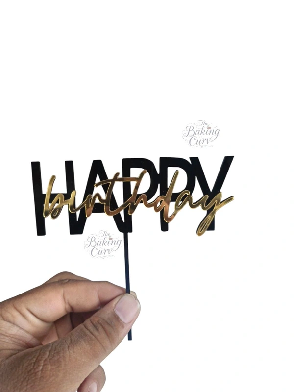 Happy Birthday Cake Topper