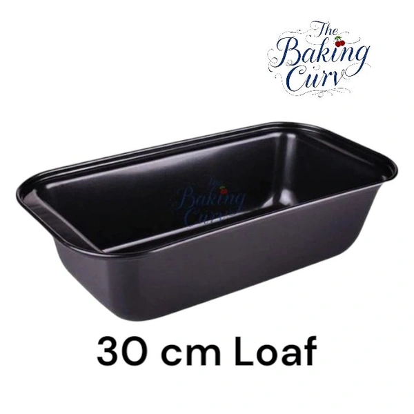 The Baking Curv 30 cm Non-Stick Bread Loaf Tin – Ideal for Baking Cakes, Breads  - 30 Cm