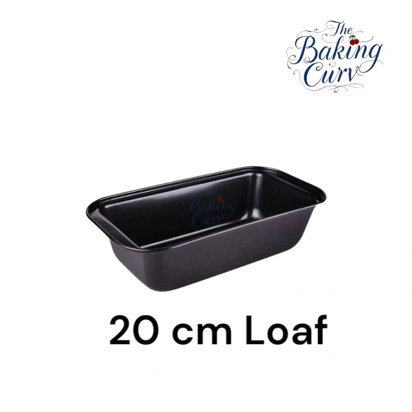 The Baking Curv 20 cm Non-Stick Bread Loaf Tin – Ideal for Baking Cakes, Breads  - 20 Cm