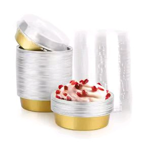 The Baking Curv Direct Beta Baking Round Foil Container With Lid (Pack Of 5)