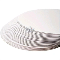 The Baking Curv Reusable Round MDF Cake Base 12x12 – Ideal for Professional Cake Presentation (Pack Of 5)  - White, 12 Inch